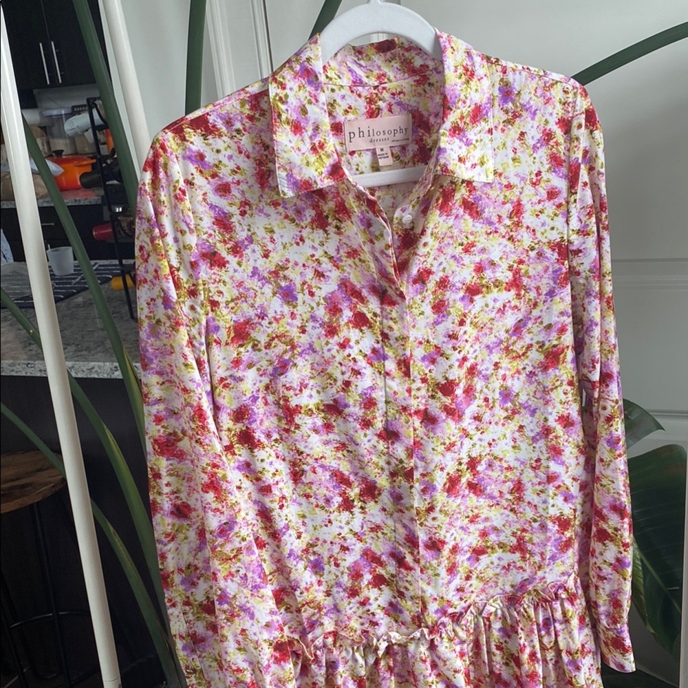 Philosophy Floral Blouse Dress - Picture 6 of 7
